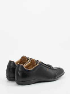 Santoni – Sneaker aus Kalbleder schwarz