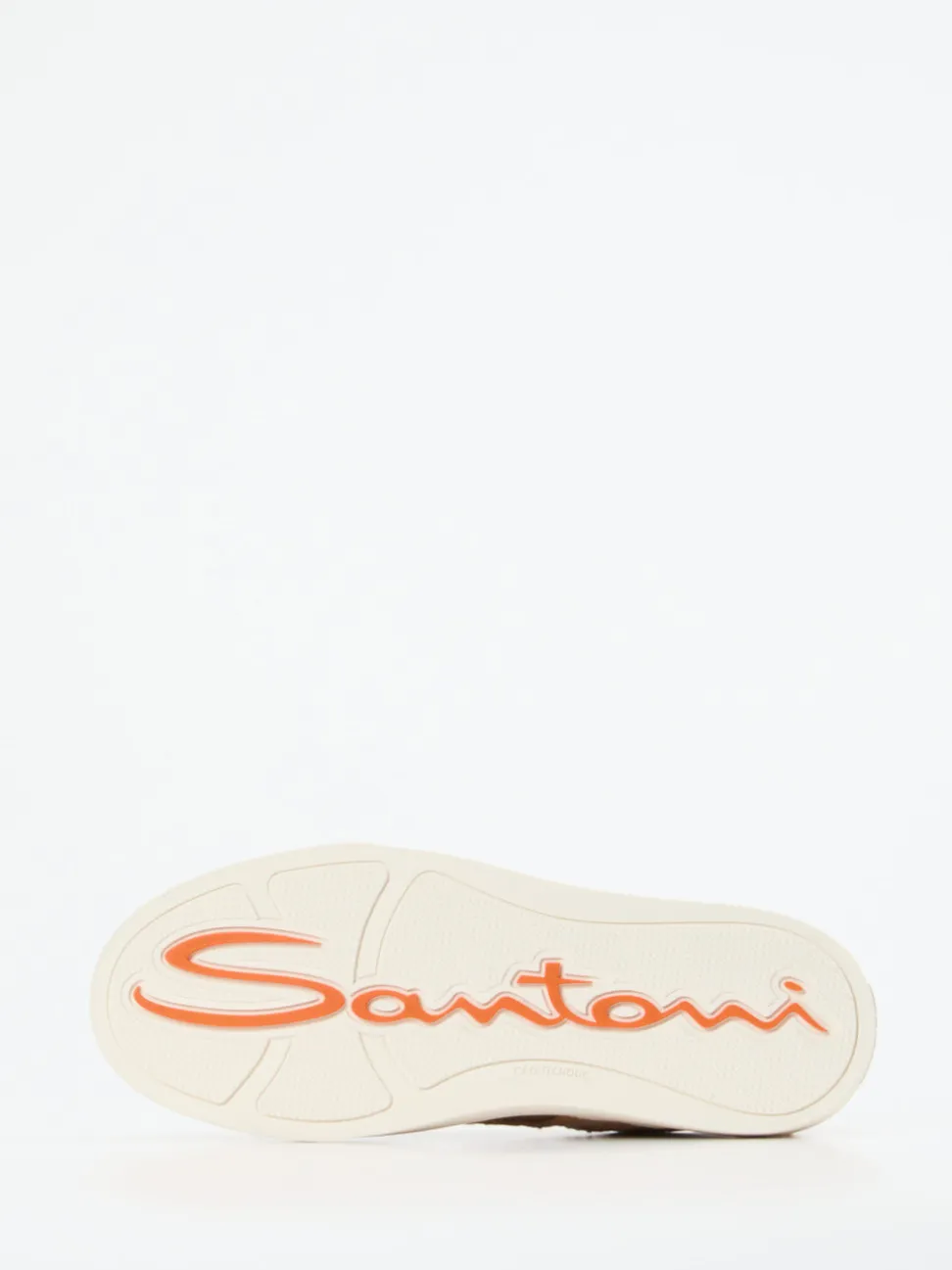 Santoni – Sneaker aus Kalbleder in Karamellbraun