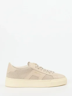 Santoni – Sneaker aus Kalbleder in Beige