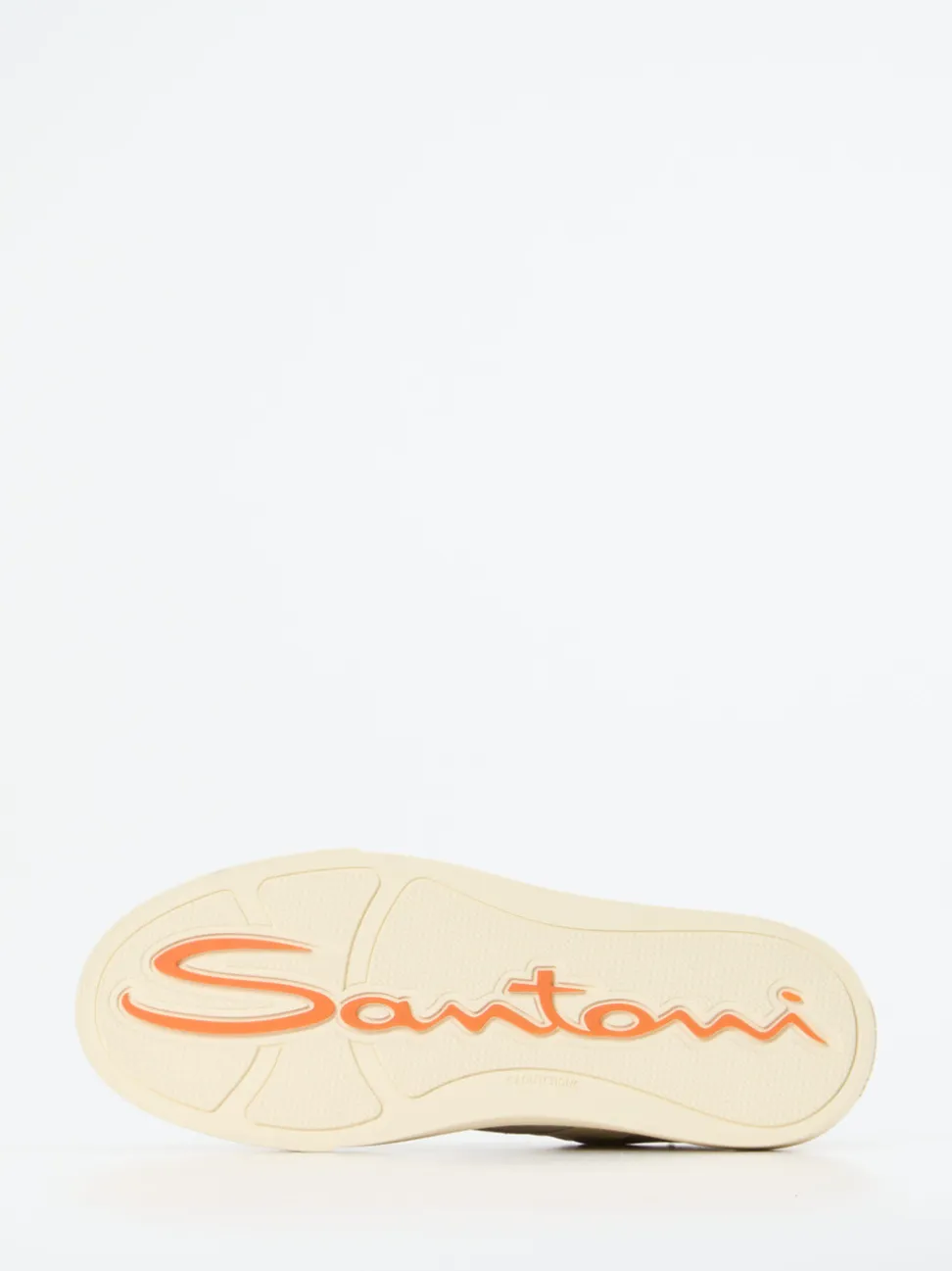 Santoni – Sneaker aus Kalbleder in Beige