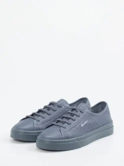 Santoni – Sneaker aus Kalbleder Schieferblau