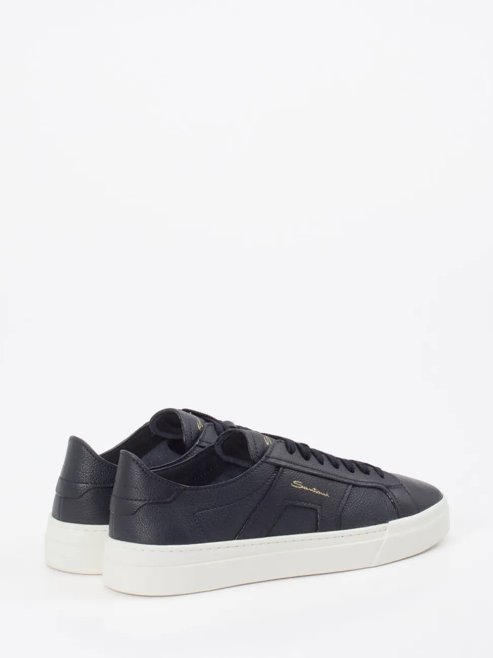 Santoni – Sneaker aus Kalbleder Dunkelblau