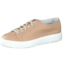 Santoni – Sneaker aus Kalbleder in Beigebraun