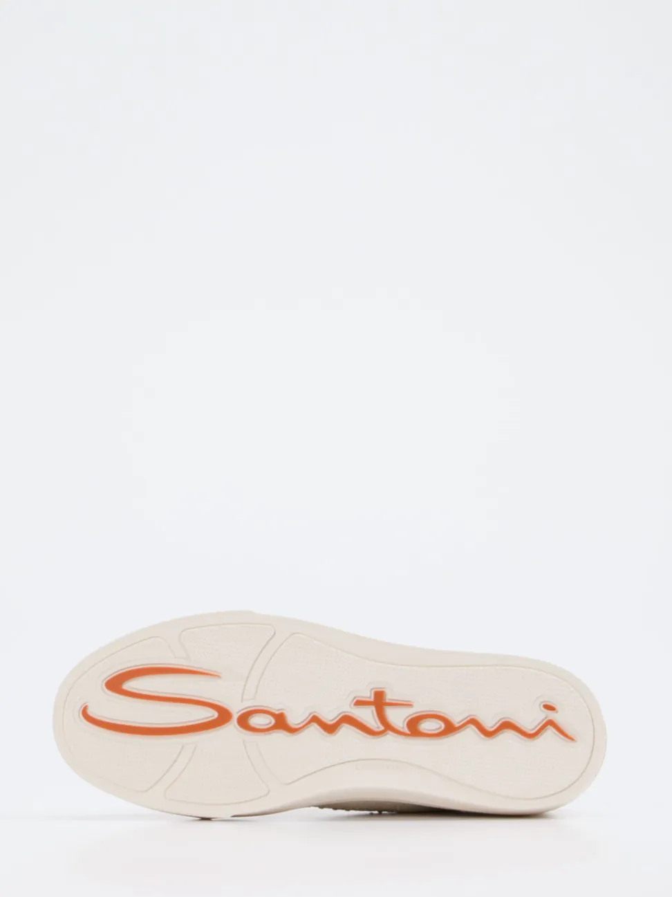 Santoni – Sneaker aus Kalbleder in Off-White