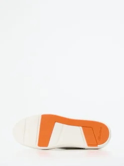 Santoni – Sneaker aus Kalbleder in Offwhite