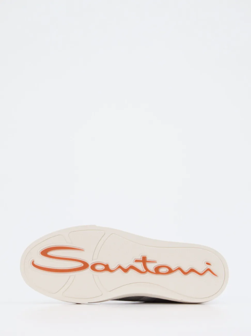 Santoni – Sneaker aus Leder in Schiefergrau