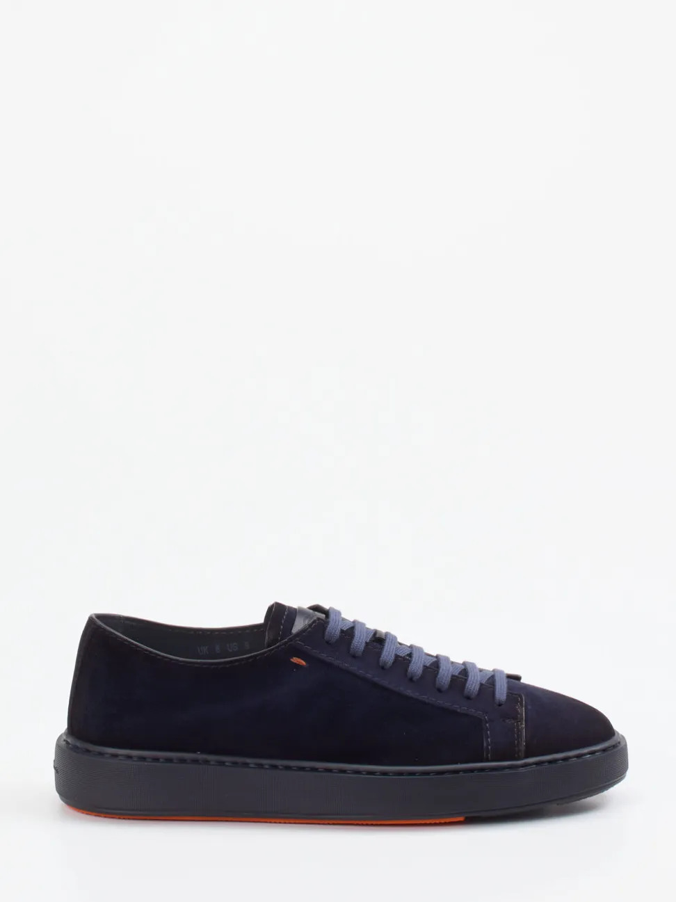 Santoni – Sneaker aus Veloursleder Dunkelblau