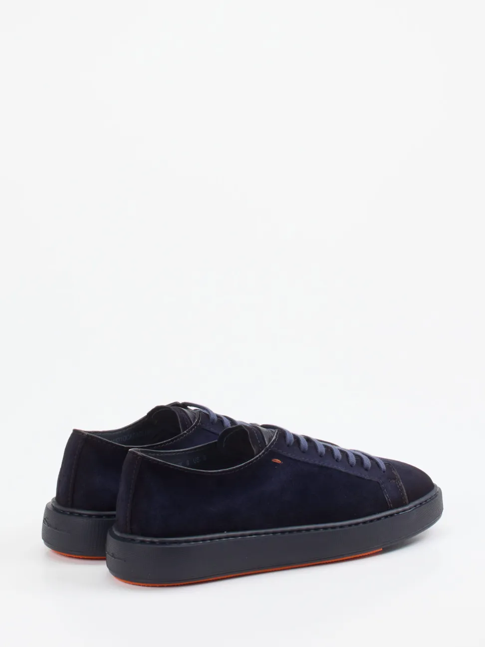 Santoni – Sneaker aus Veloursleder Dunkelblau