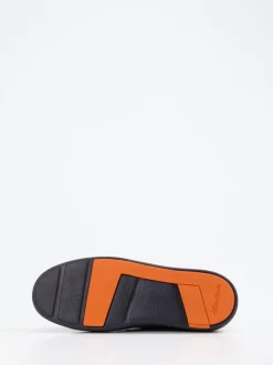 Santoni – Sneaker aus Veloursleder Dunkelblau