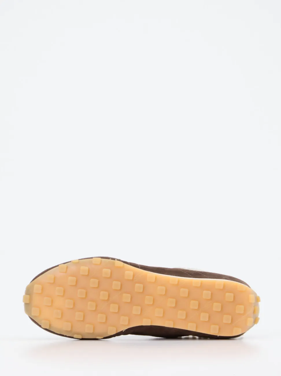 Santoni – Sneaker aus Veloursleder schokobraun