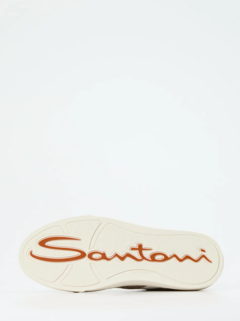 Santoni – Sneaker aus Veloursleder in Sandbeige