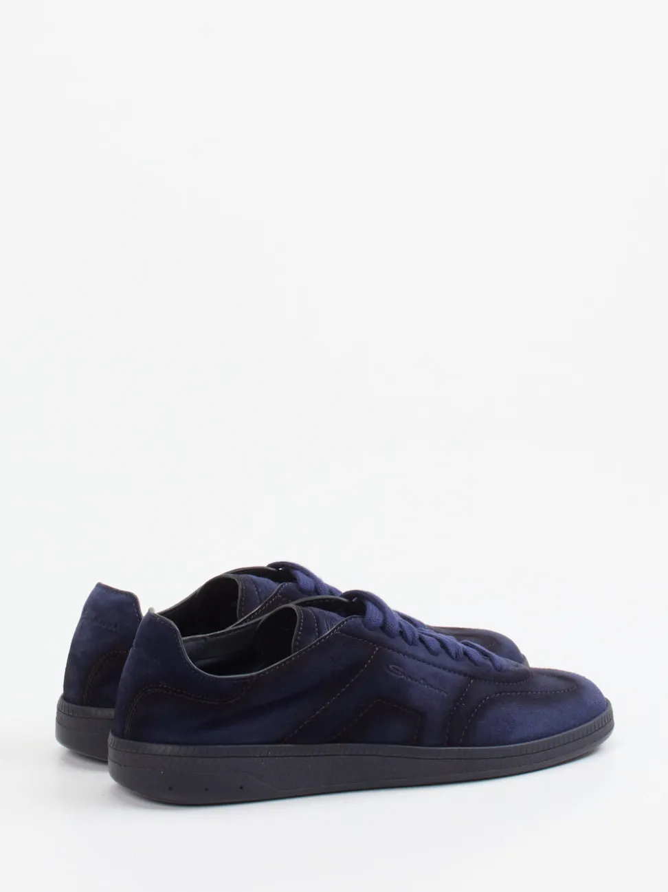 Santoni – Sneaker aus Veloursleder Dunkelblau