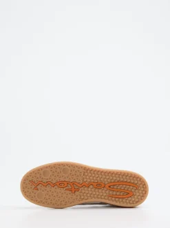Santoni – Sneaker aus Velours- und Metallicleder Off-White