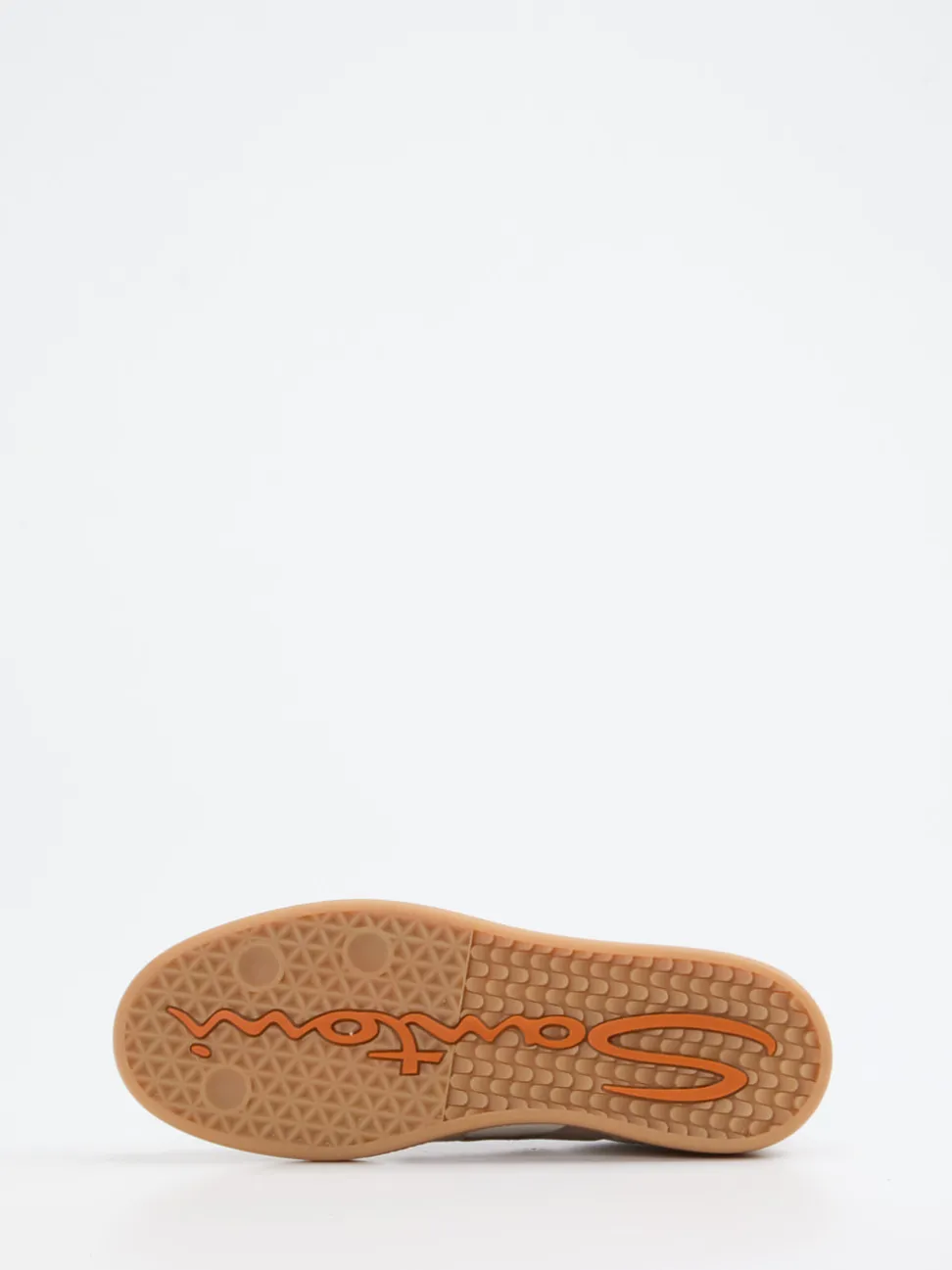 Santoni – Sneaker aus Velours- und Metallicleder Off-White