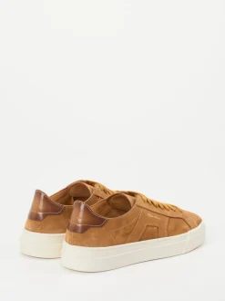 Santoni – Sneaker aus Veloursleder cognacbraun