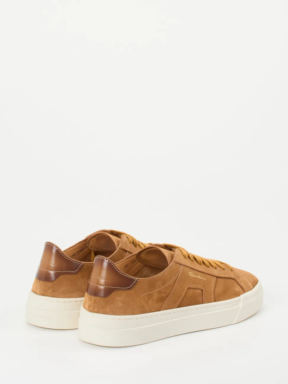 Santoni – Sneaker aus Veloursleder cognacbraun