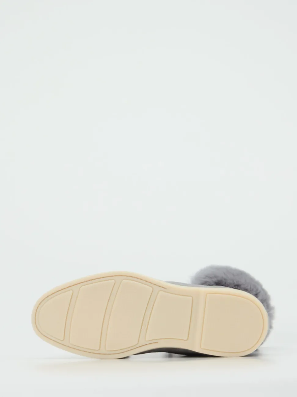 Santoni – Stiefelette aus Nubukleder in Grau