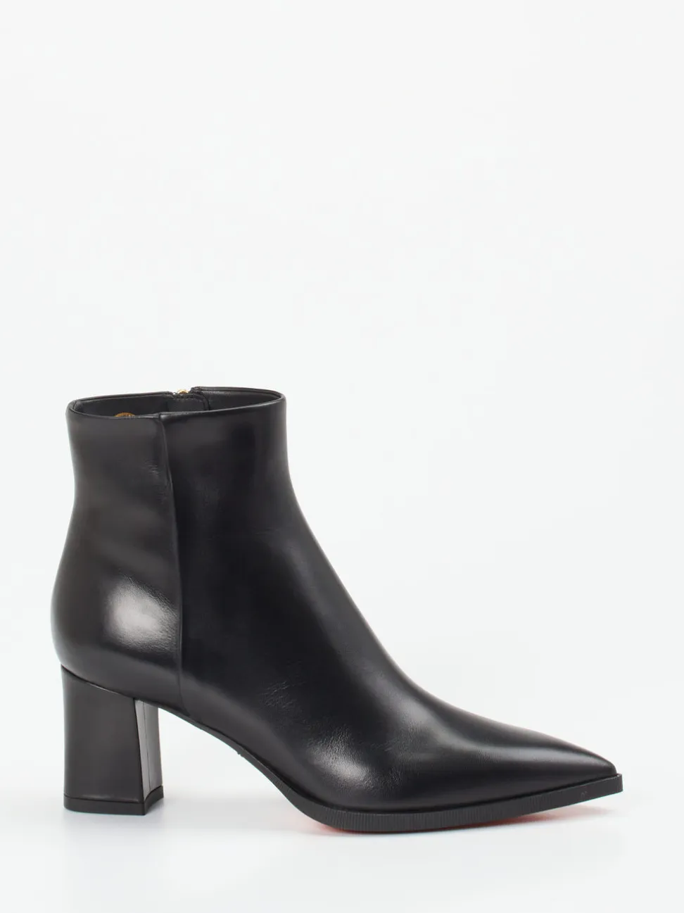 Santoni – Stiefeletten aus Kalbleder in Schwarz
