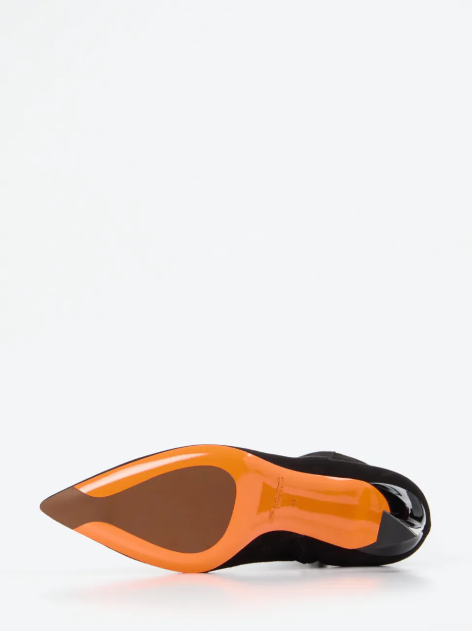 Santoni – Stiefeletten aus Veloursleder Schwarz