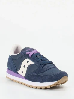 Saucony – Retro-Runner aus Veloursleder und Textil navy