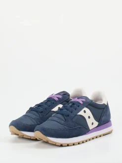 Saucony – Retro-Runner aus Veloursleder und Textil navy