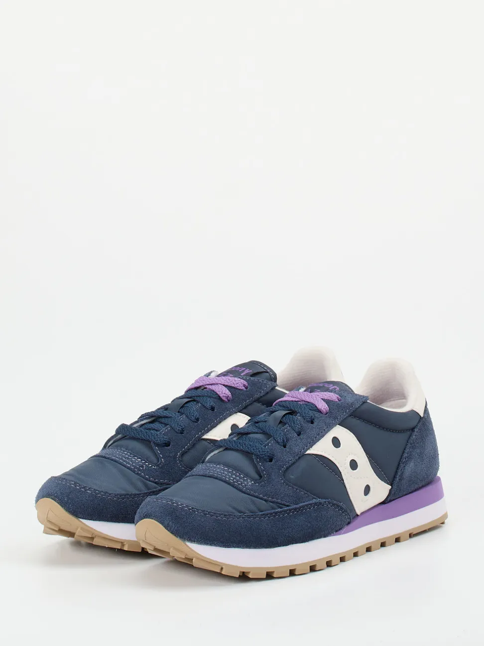 Saucony – Retro-Runner aus Veloursleder und Textil navy