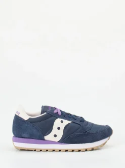 Saucony – Retro-Runner aus Veloursleder und Textil navy