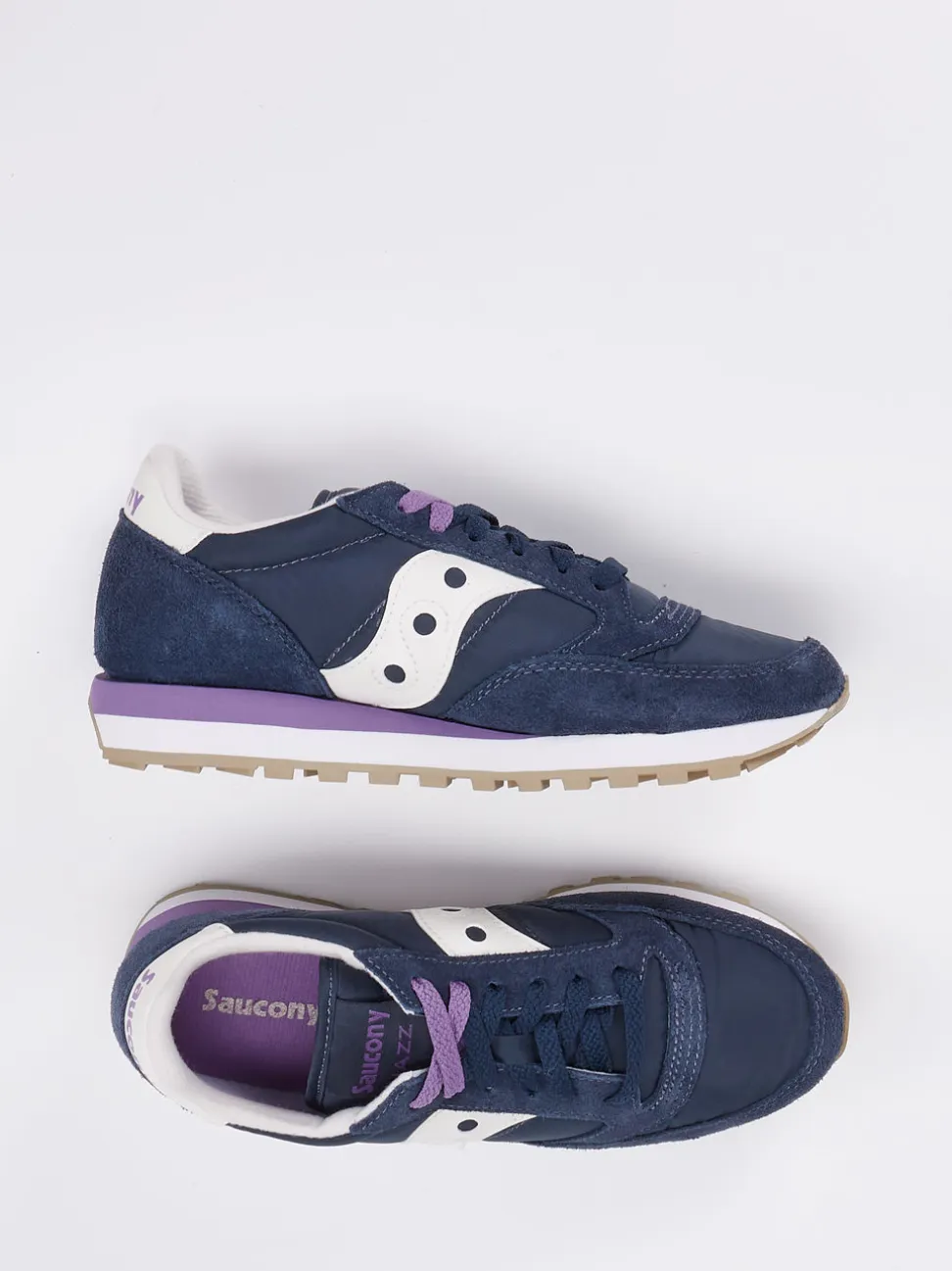 Saucony – Retro-Runner aus Veloursleder und Textil navy