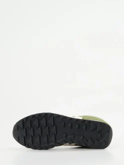 Saucony – Retro-Sneaker aus Veloursleder und Textil olive
