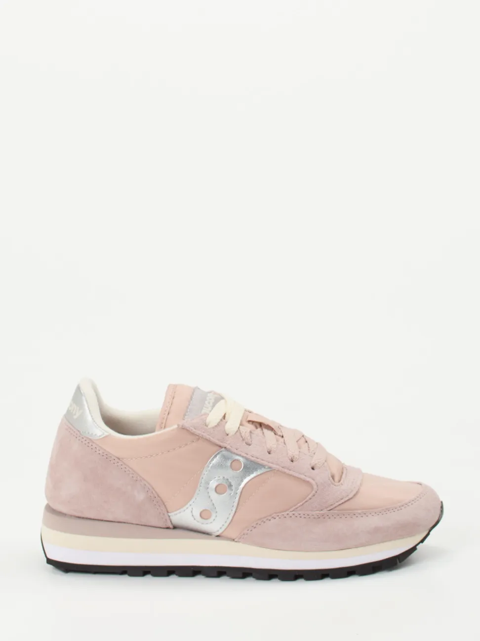 Saucony – Retro-Sneaker aus Textil und Veloursleder altrosa