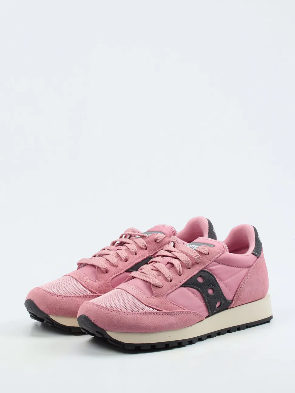 Saucony – Retro-Sneaker aus Veloursleder Altrosa