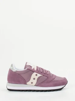 Saucony – Retro-Sneaker aus Veloursleder und Nylon Altrosa