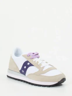 Saucony – Retro-Sneaker aus Nylon und Veloursleder weiß