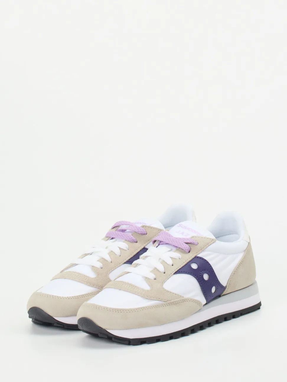 Saucony – Retro-Sneaker aus Nylon und Veloursleder weiß