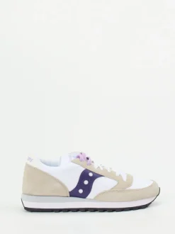 Saucony – Retro-Sneaker aus Nylon und Veloursleder weiß