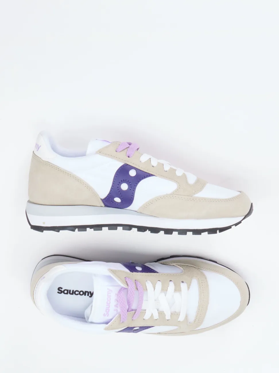 Saucony – Retro-Sneaker aus Nylon und Veloursleder weiß