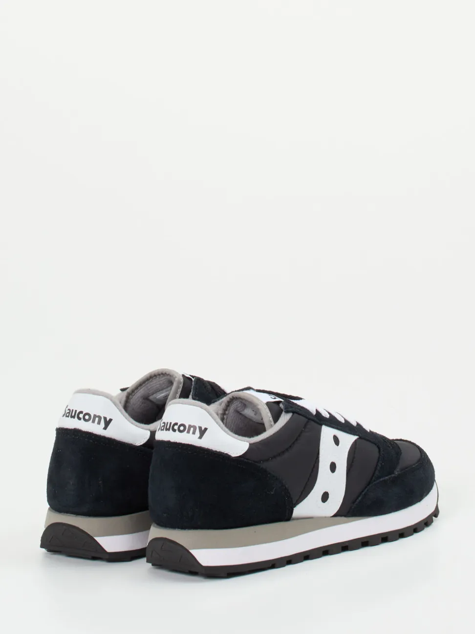 Saucony – Retro-Sneaker aus Textil und Veloursleder schwarz