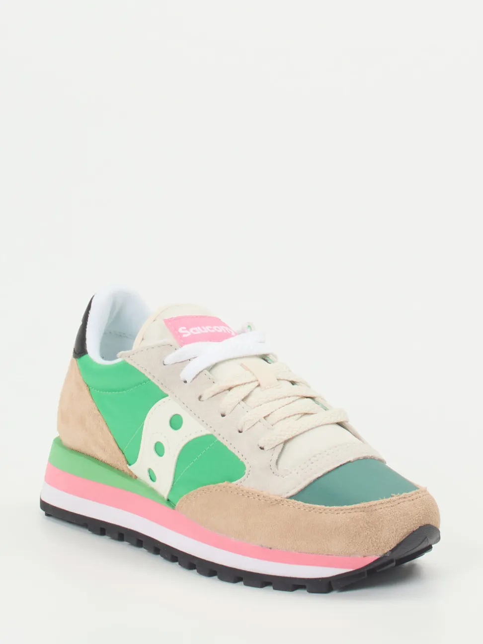 Saucony – Retro-Sneaker aus Textil und Veloursleder