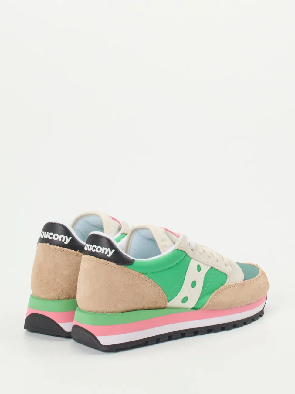Saucony – Retro-Sneaker aus Textil und Veloursleder