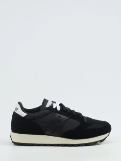 Saucony – Retro-Sneaker aus Mesh und Veloursleder schwarz