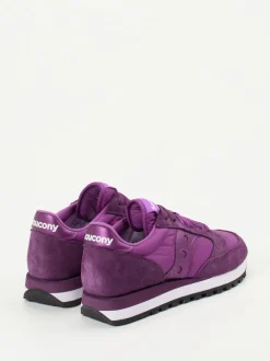 Saucony – Sneaker aus Textil und Veloursleder Violett