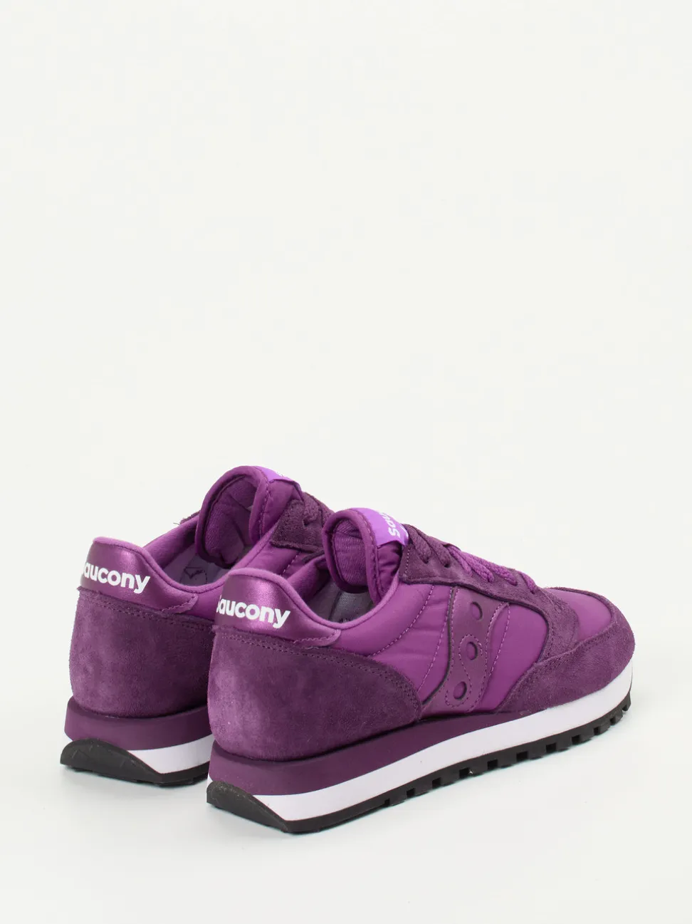 Saucony – Sneaker aus Textil und Veloursleder Violett