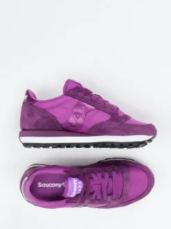 Saucony – Sneaker aus Textil und Veloursleder Violett
