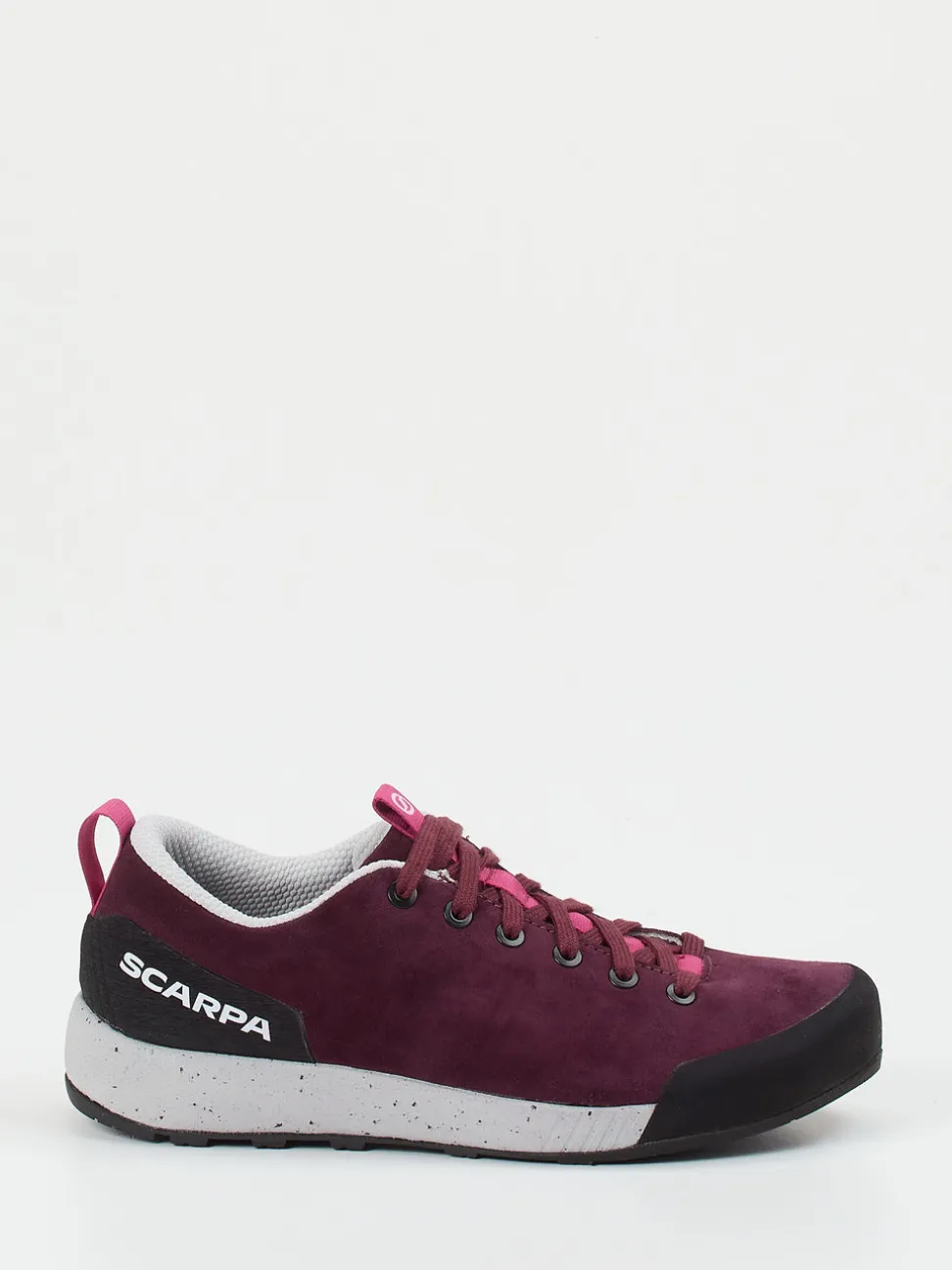 Scarpa – Approach-Schuhe aus Veloursleder brombeer