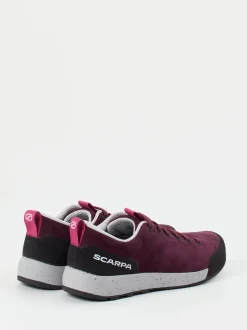 Scarpa – Approach-Schuhe aus Veloursleder brombeer