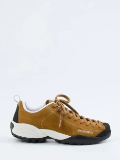Scarpa – Approach-Schuhe aus Veloursleder cognacbraun