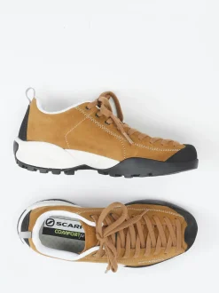 Scarpa – Approach-Schuhe aus Veloursleder cognacbraun