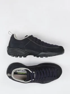 Scarpa – Halbschuh aus Veloursleder Dunkelblau