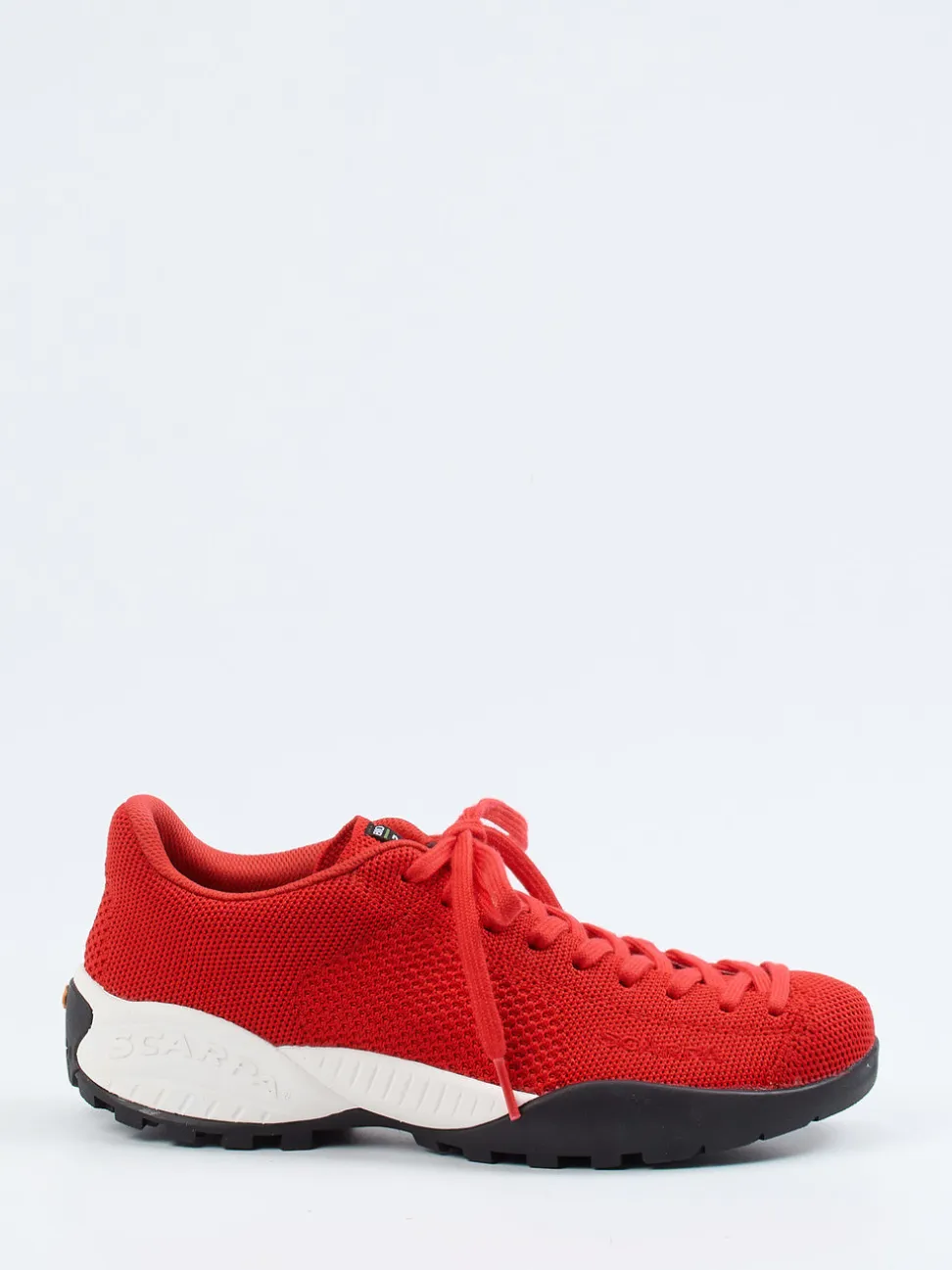 Scarpa – Outdoor-Sneaker aus gestricktem Textil rot