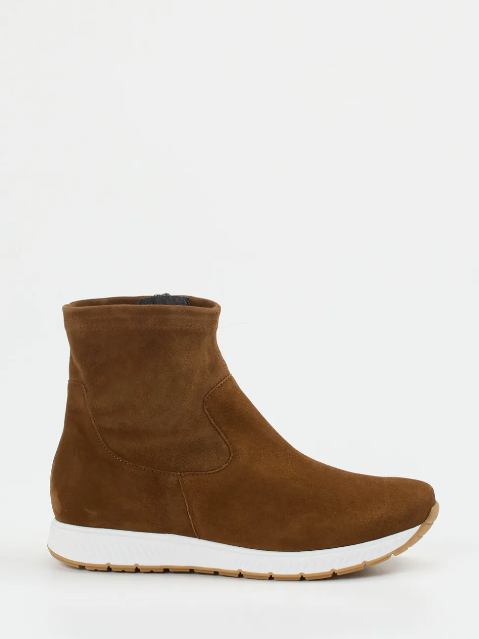 Semler – Ankle Boots aus Veloursleder braun